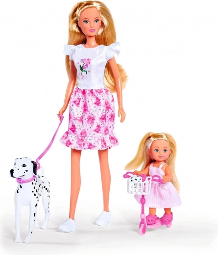 Dvě panenky a dva dalmatini pro dvojitou porci zábavy