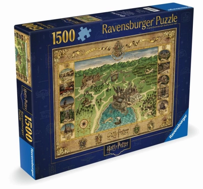 RAVENSBURGER Puzzle Mapa Bradavic 1500 dílků