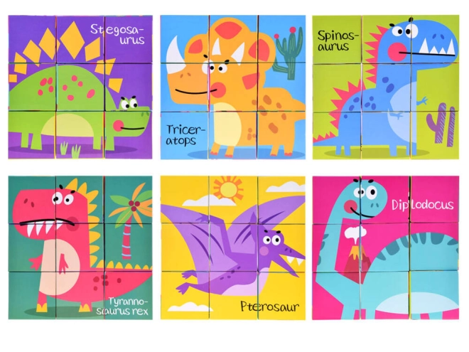 Vzdělávací dino puzzle