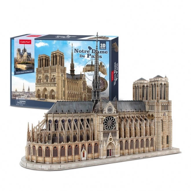 3D puzzle Katedrála Notre-Dame od CubicFun