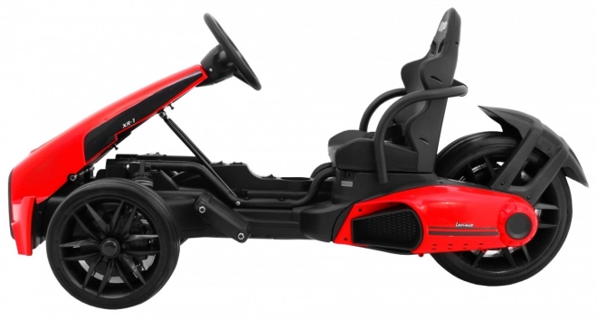 Dětská motokára Bolid XR-1 na baterie Červená + nastavitelná řídítka + tvarované sedadlo