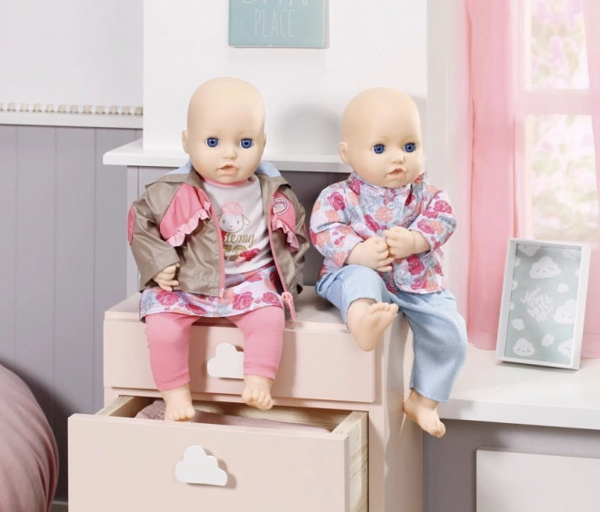 Baby Annabell cestovní šatník pro panenky tyrkysový
