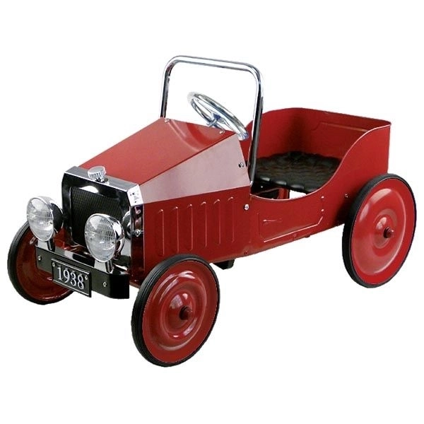 Červené auto s pedály ( ročník 1938 )