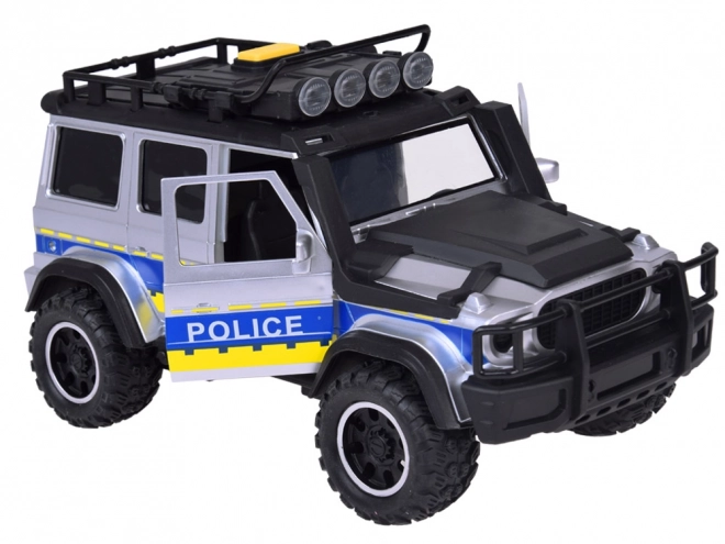 Terénní policejní auto se světly a zvuky