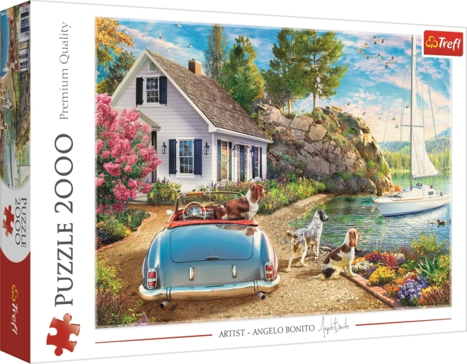 Puzzle 2000 dílků Letní přístav