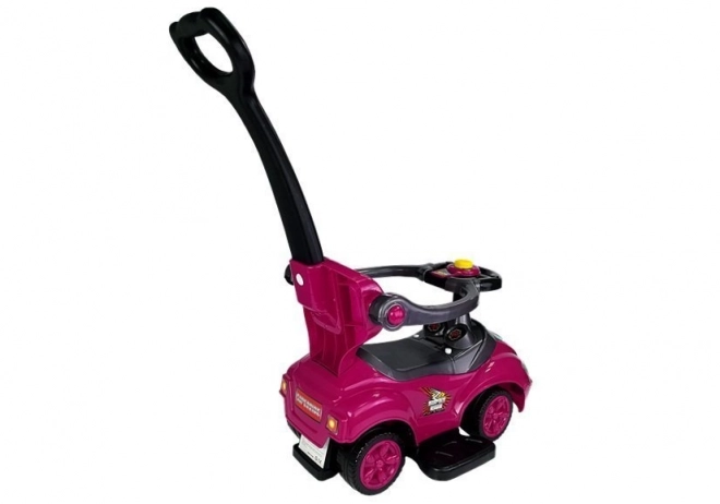 Mega Car 3v1 Push Ride Pink