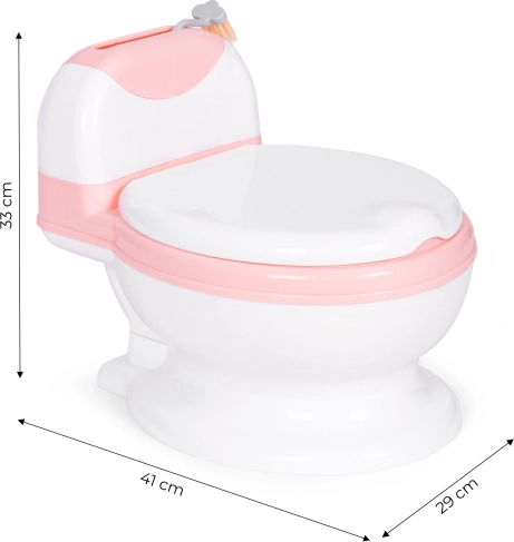 Realistický tvar WC pro přirozený trénink
