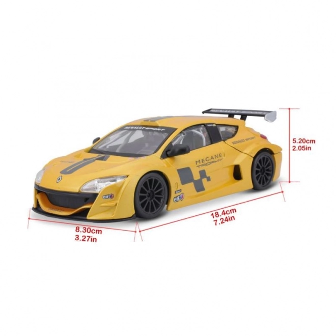 Bburago 1:24 Renault Mégane Trophy Metallic žlutá 18-22115