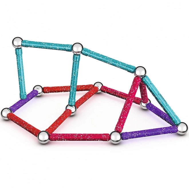 Magnetická stavebnice GEOMAG Glitter 60 dílků