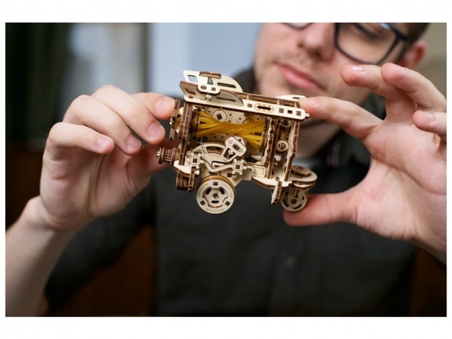 Dřevěné 3D mechanické puzzle Steampunková ponorka
