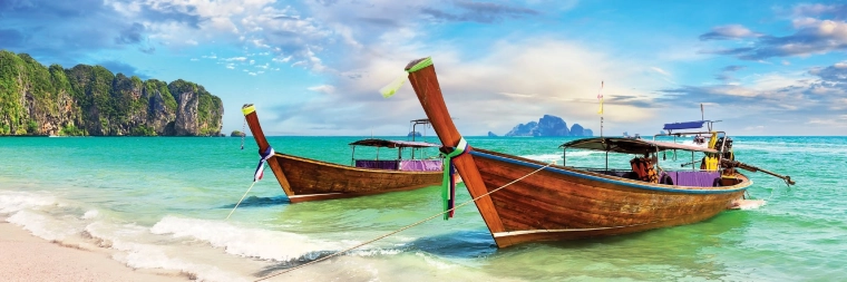 Panoramatické puzzle Around the World: Krabi, Thajsko 1000 dílků