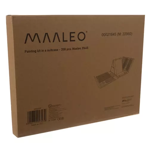 Malířská sada v kufříku - 208ks Maaleo 21645