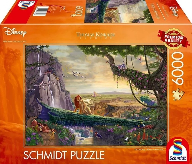 Puzzle Schmidt Lví Král: Návrat na Lví Skálu 6000 dílků