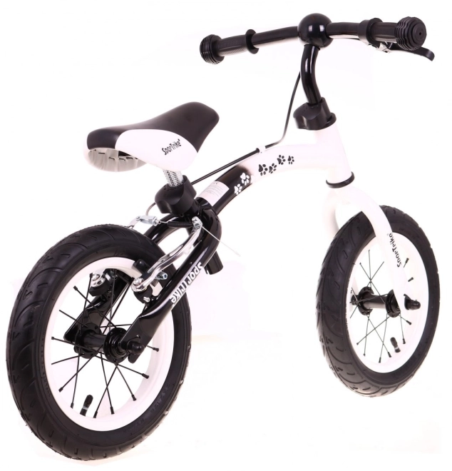 Dětské krosové kolo Boomerang SporTrike + variabilní uspořádání rámu – Bílé