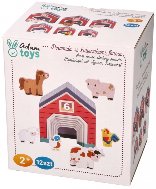 Pyramida z farmářských pohárů