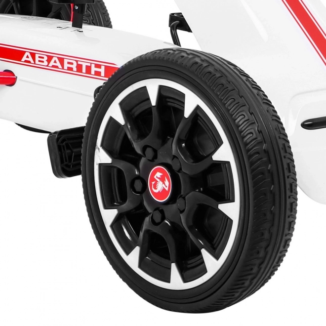 Gokart na pedály ABARTH bílý