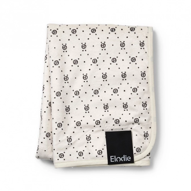 Elodie Details - Deka Pearl Velvet - Autumn Rose – Monogram || Bílá
