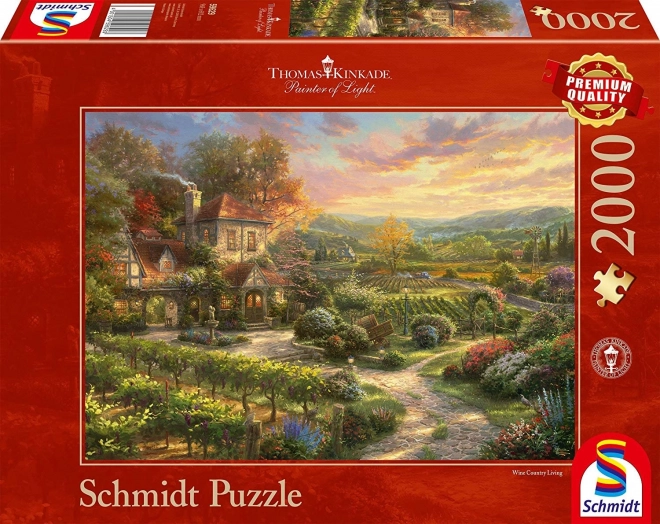 Schmidt puzzle Dům u vinice 2000 dílků