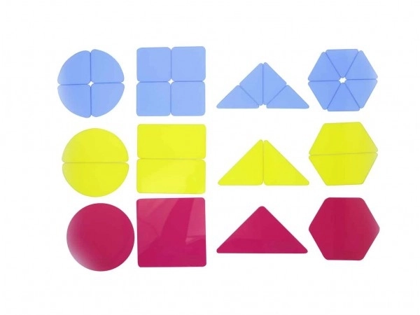 Půlprůhledné geometrické tvary Masterkidz