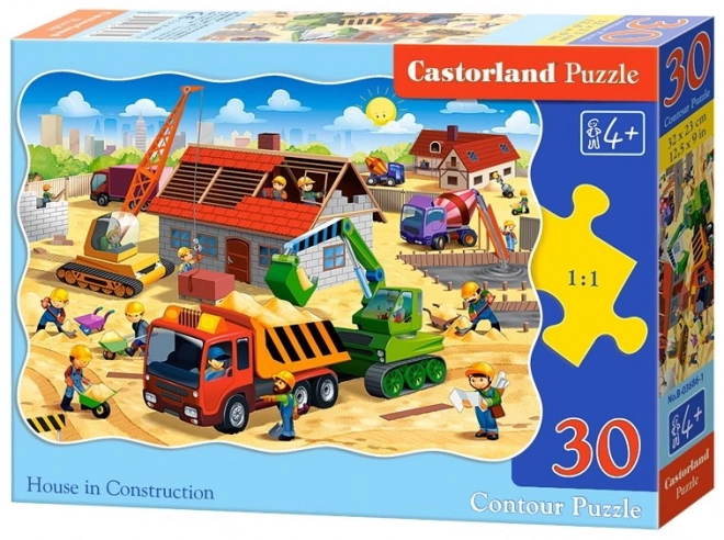 Puzzle Dům ve výstavbě 30 dílků