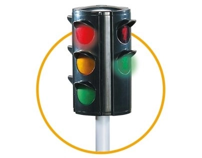 Dětský semafor s automatickým přepínáním světel