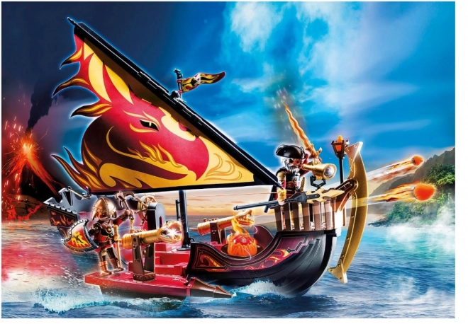 Playmobil loď Ohňových nájezdníků