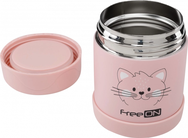 FreeON termodóza na jídlo 350 ml růžová