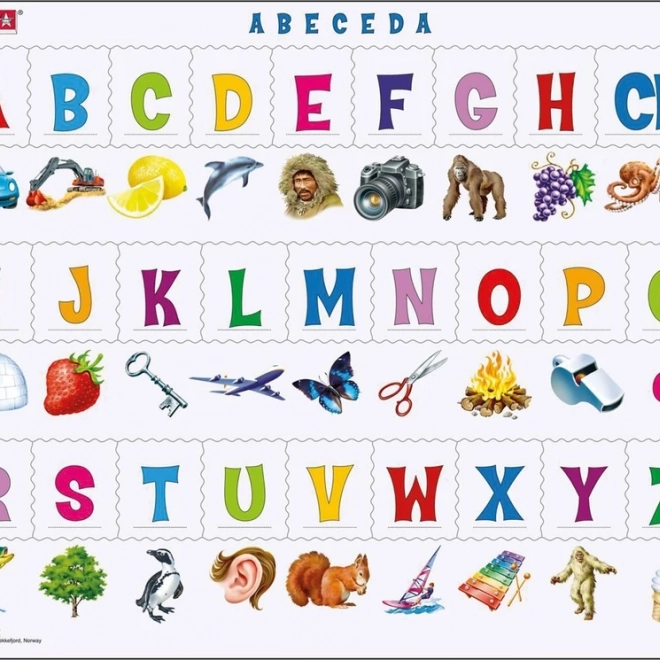 Dětské puzzle s abecedou LARSEN 27 dílků