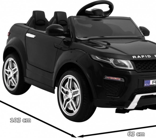 Elektrické autíčko sportovní Rapid Racer – Černé