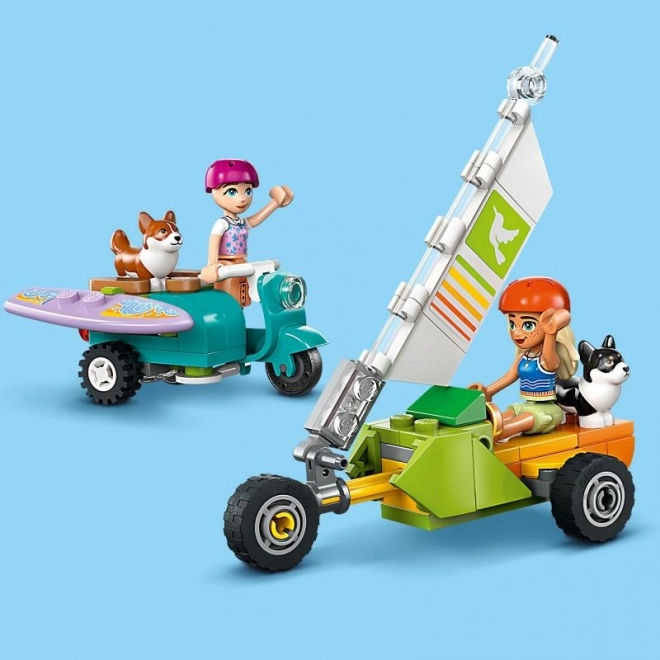 Lego Friends dobrodružství se surfujícími psy a skútrem