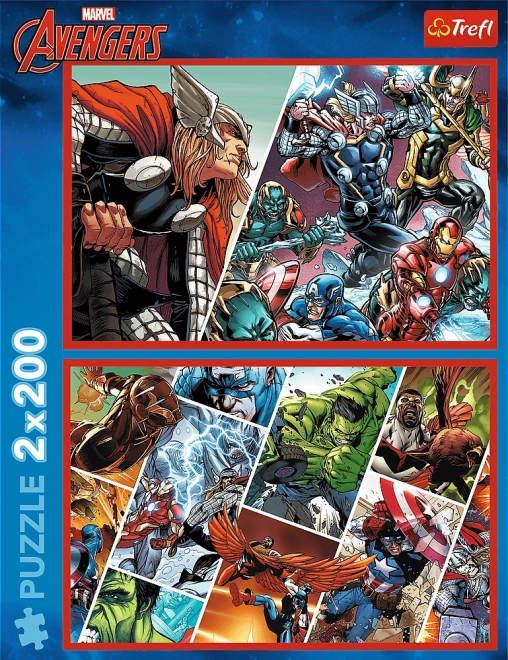Puzzle 2x200 Avengers Obránci světa