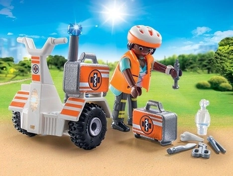 PLAYMOBIL® City Life 70052 Zásahová dvoukolka záchranářů se světly
