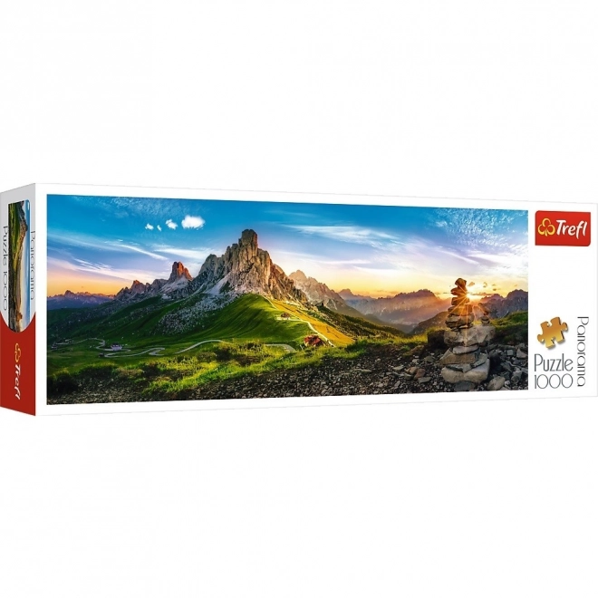 Panoramatické puzzle Passo di Giau, Dolomity