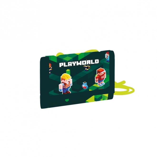 Dětská textilní peněženka s motivem Playworld