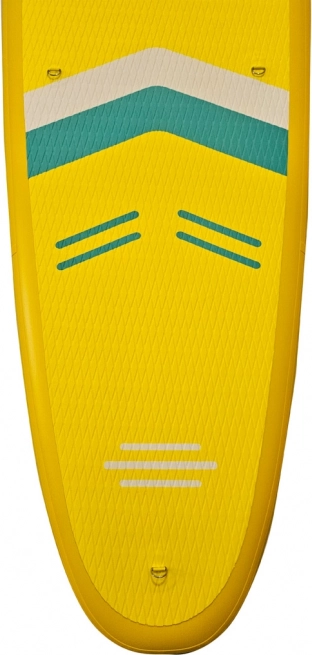 Žlutý nafukovací SUP paddleboard 350 cm se sedátkem a příslušenstvím