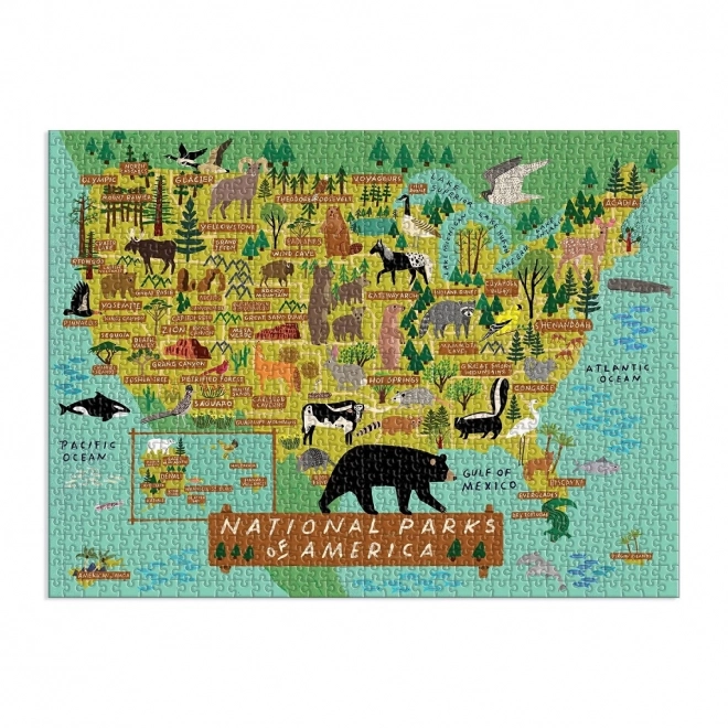 GALISON Puzzle Americké Národní parky 1000 dílků