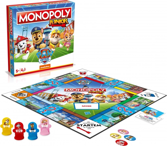 Společenská hra Monopoly Junior Tlapková patrola