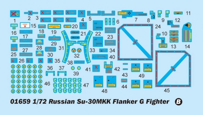 Ruský stíhací letoun Su-30MKK Flanker G