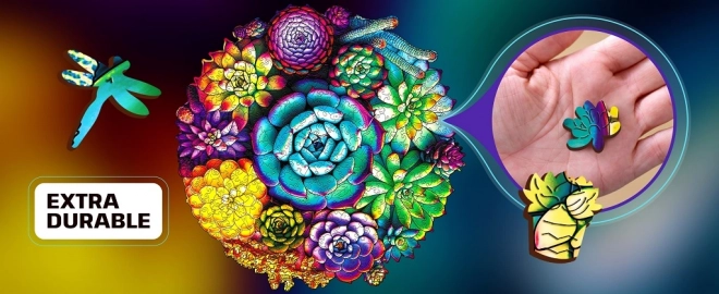EscapeWelt dřevěné puzzle Sukulenty 200 dílků
