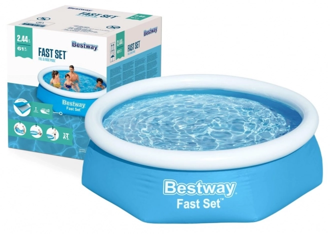 Nafukovací bazén s límcem 244 x 61 cm Bestway