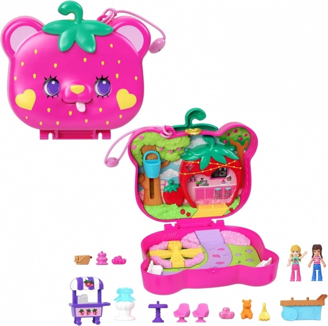 Kompaktní sada Polly Pocket Jahodový medvěd