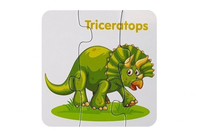 Vzdělávací puzzle Dinosauři Angličtina 10 Spojení