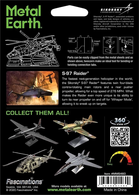 3D puzzle vrtulník S-97 Raider