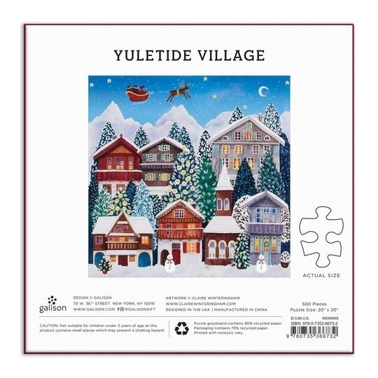 Puzzle vánoční vesnice 500 dílků
