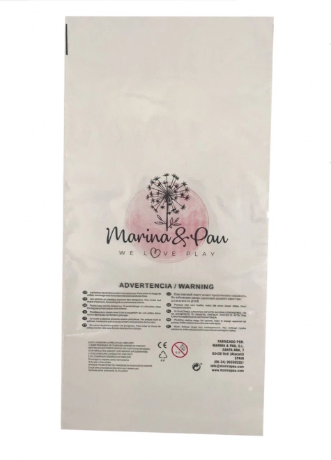 Marina & Pau 200-AP Panenka - koupací miminko New Born holčička v košíčku - 21 cm