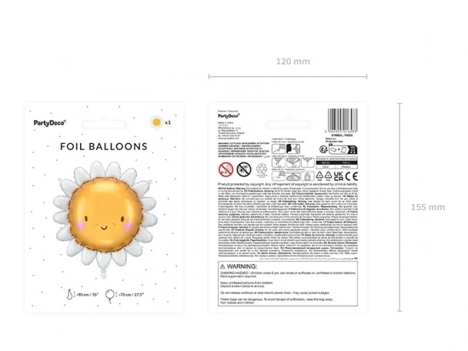 Foliový balónek Slunce 70cm