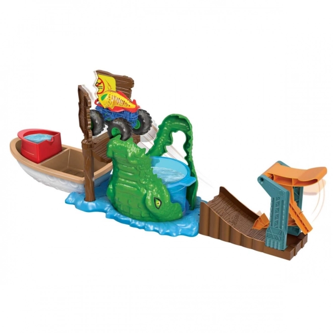 Herní sada Hot Wheels Monster Trucks Krokodýlí čelisti