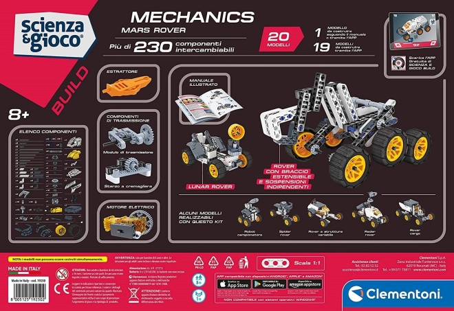 Stavebnice Mars vozítko s mechanickou laboratoří CLEMENTONI Science&Play