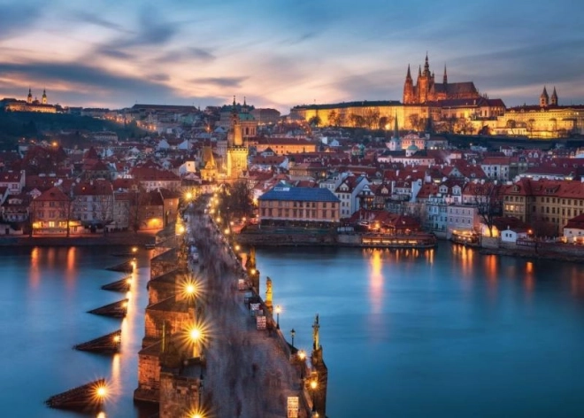 Puzzle Praha v noci 1000 dílků od Ravensburger