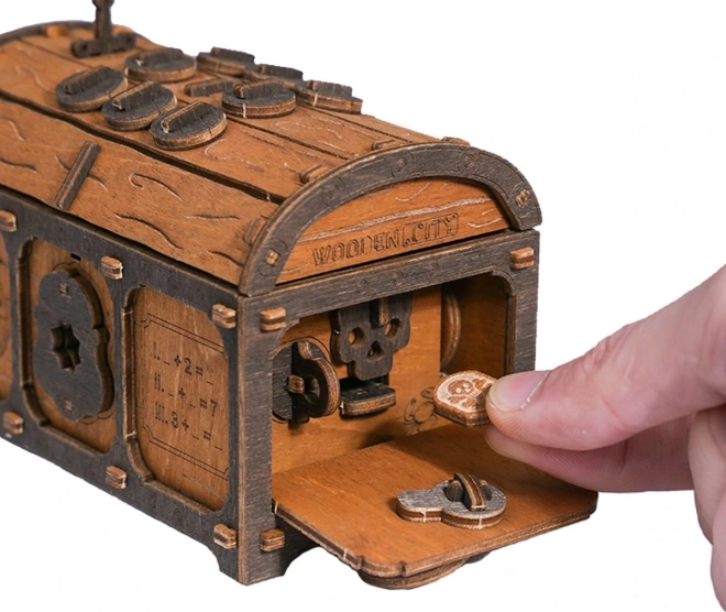 Escape Room Truhla s Pokladem dřevěné 3D puzzle